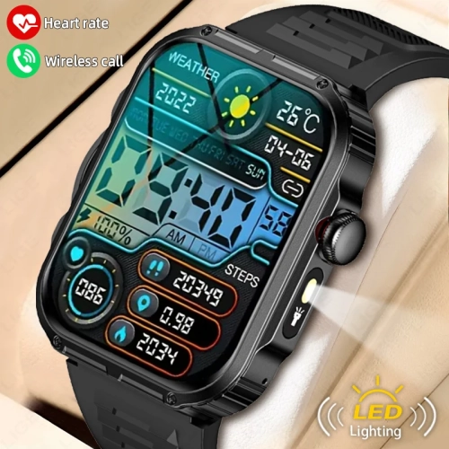 LIGE New Outdoor Smart Watch For Men Bluetooth Call ...