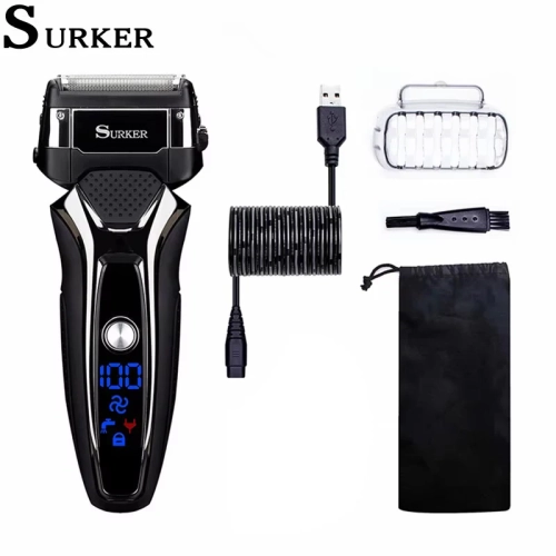 Surker Electric Shaver for Men Rechargeable Intellig...