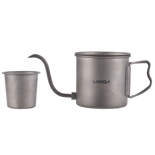 650ml/550ml/400ml Titanium Coffee Pour Over Kettle C...