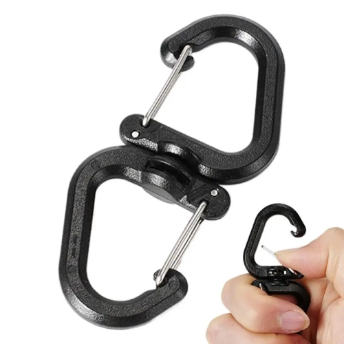 360 Degree Swivels Carabiner Double Swivel Clips Bac...