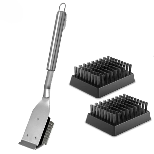 Grill Brush and Scraper, Wire BBQ Grill Brush for Ou...