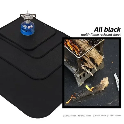 Outdoor Camping Silicone Fireproof Cloth Picnic Barb...