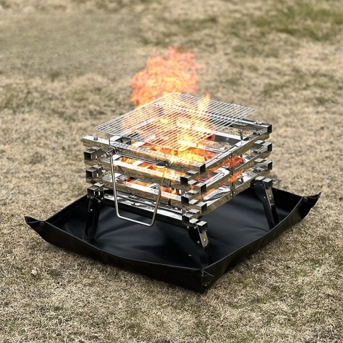 Fireproof Camping Mat - Silicone Heat-Resistant Pad ...