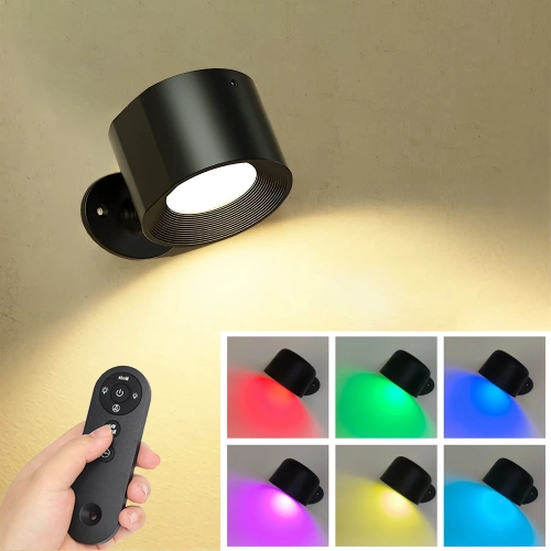 Led Wall Lamp Touch Remote Control IR 360 Rotatable ...