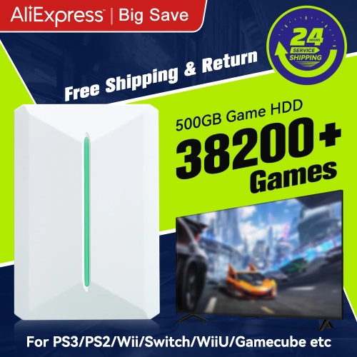 Retrobat & Playnite Retro Game Console 500GB Gam...