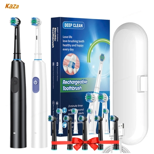 Electric Toothbrush Rotary Cleaning Teeth Brush Wate...