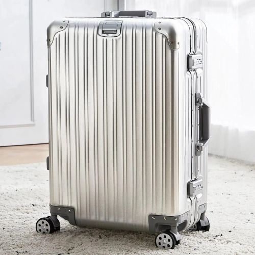 Suitcases New German all-aluminum luggage men's pull...