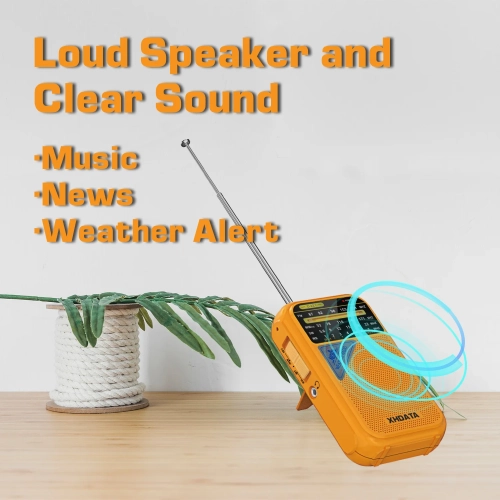 XHDATA D221 Portable NOAA Weather Radio AM FM Shortw...