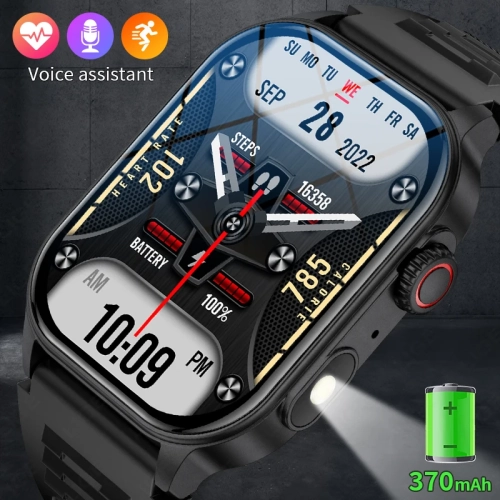 LIGE Outdoor Smart Watch Men Bluetooth Call Fitness ...