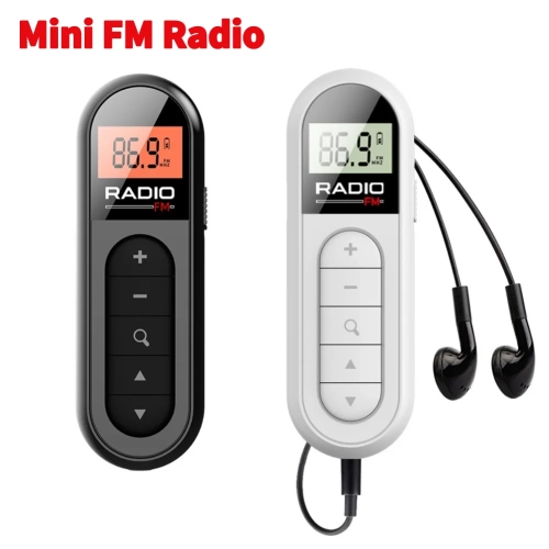 Mini Pocket FM Radio Portable Radio Receiver With Ba...