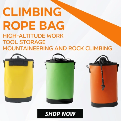Rock Climbing Rope Bag Caving 5L Large Capacity Work...