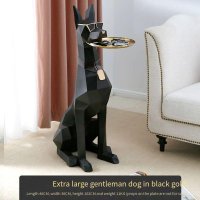 Large Gentleman's Dog Black (H102cm) + Tray