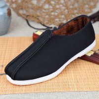 Black cotton shoes