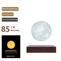 8.5cm Lunar Dark Wood Grain Base (Tri-Color Light)
