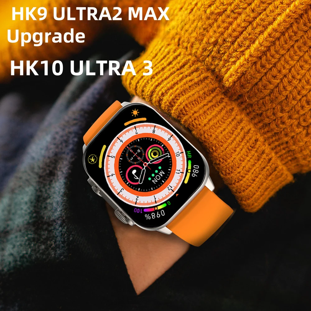 HK10 ULTRA 3 MAX Smartwatch 2025 49mm HD AMOLED 4G ROM Bluetooth Call Network Chat Robot Clock NFC Compass Smart Watch Men Women