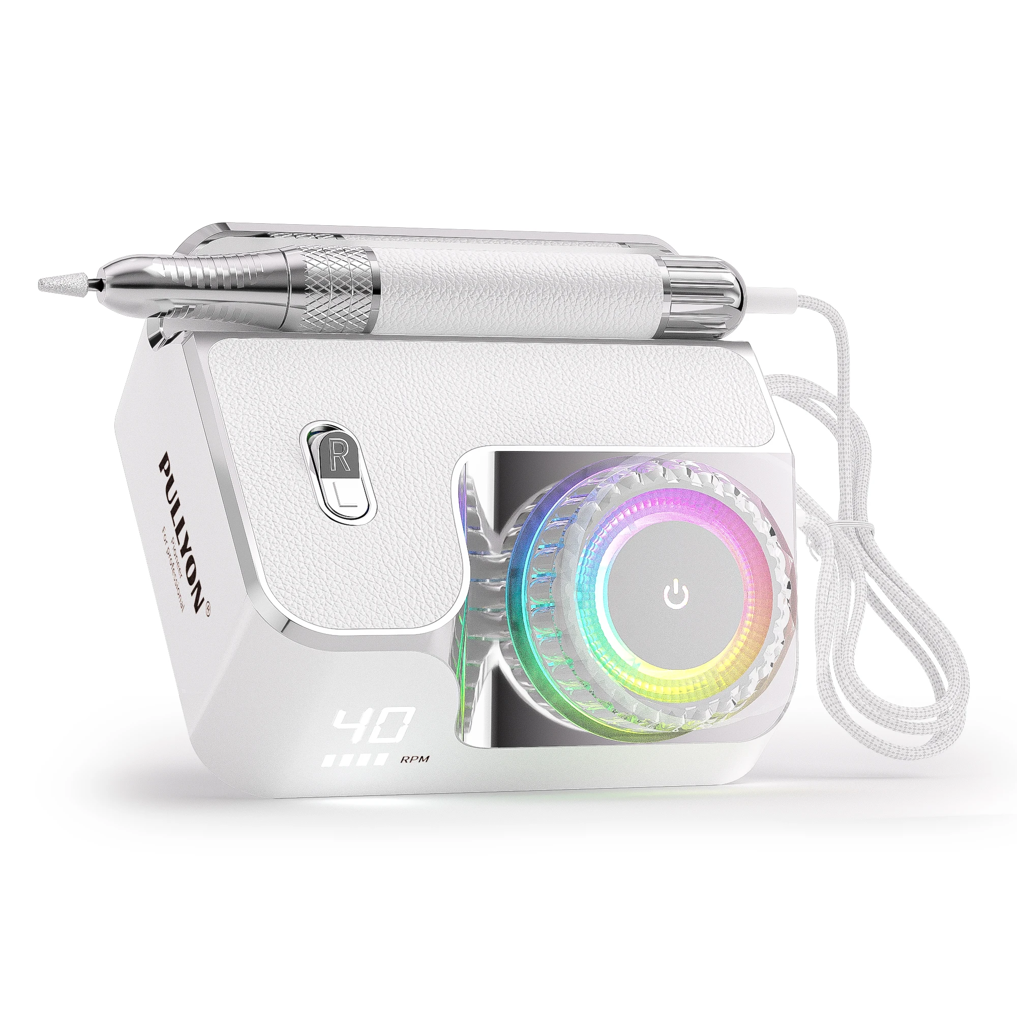 Promotion High Quality Luxury 40000RPM  Rechargeable Manicure Pedicure Nail Polisher for Home Salon
