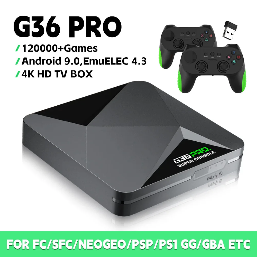 New G36 PRO TV Game Box, 4K Dual OS Wireless Streaming Player for Home Entertainment & Gaming