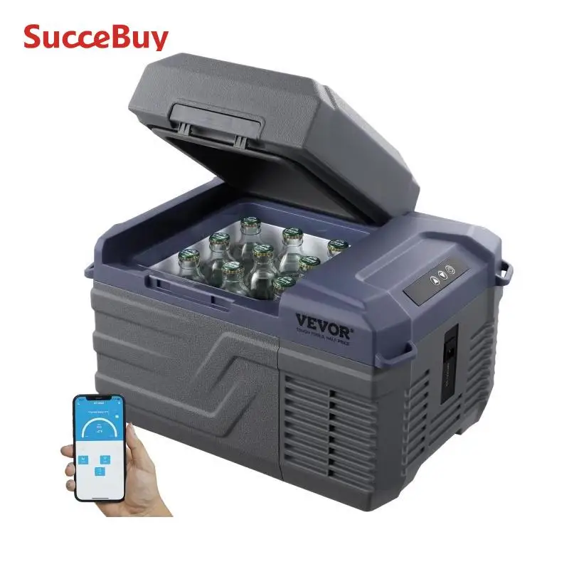 SucceBuy 8L to 75L Car Refrigerator Fridge Portable Icebox Single&Dual Zone with Blue Tooth Adjustable for Outdoor Camping RV
