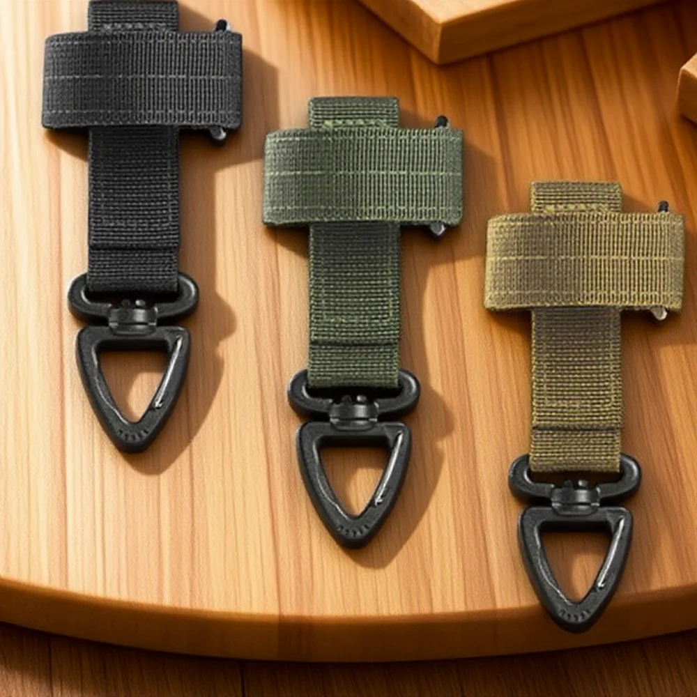 Multi Purpose Nylon Work Gloves Safety Clip Tactical Climbing Rope Camping Hanging Buck Outdoor 1PC