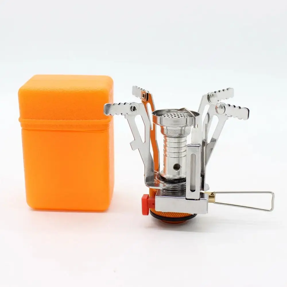 Foldable Outdoor Stove Ultra-light Alloy Mini Gas Stove for Camping Hiking Gas Furnace Portable Outdoor Cooking Picnic Cooker