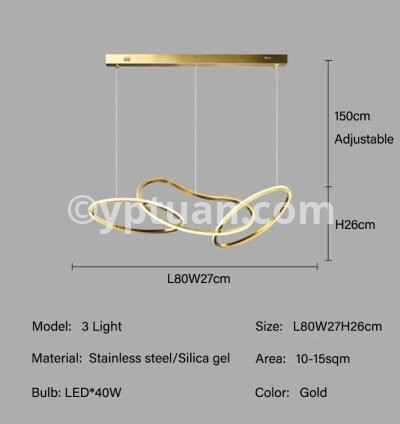 3 lights Gold