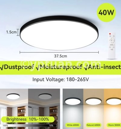 40W Black Dimming