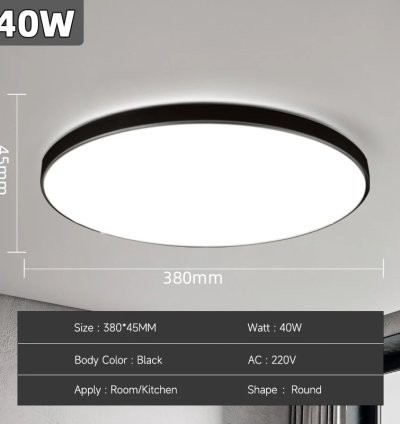 40W Black A