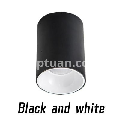 Black and white