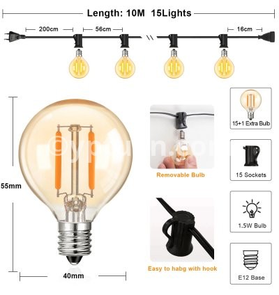10M 15Bulbs