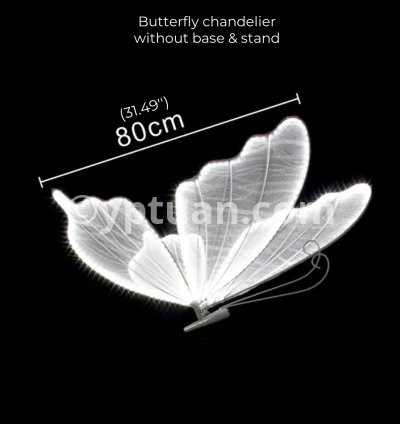 White butterfly 80cm