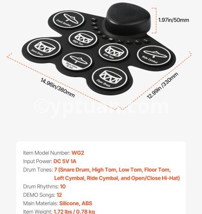 7-Pad-Black