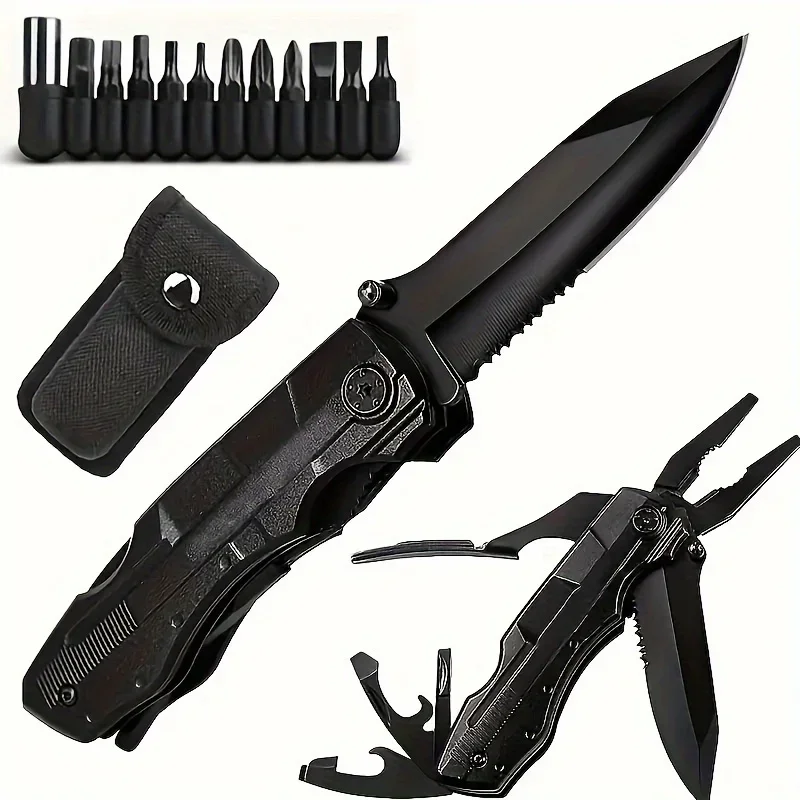 Valentine'S Day, Pocket Knife Multi-functional Folding Knife, Birthday Gift For Husband Boyfriend, Cool Outdoor Camping Hiking
