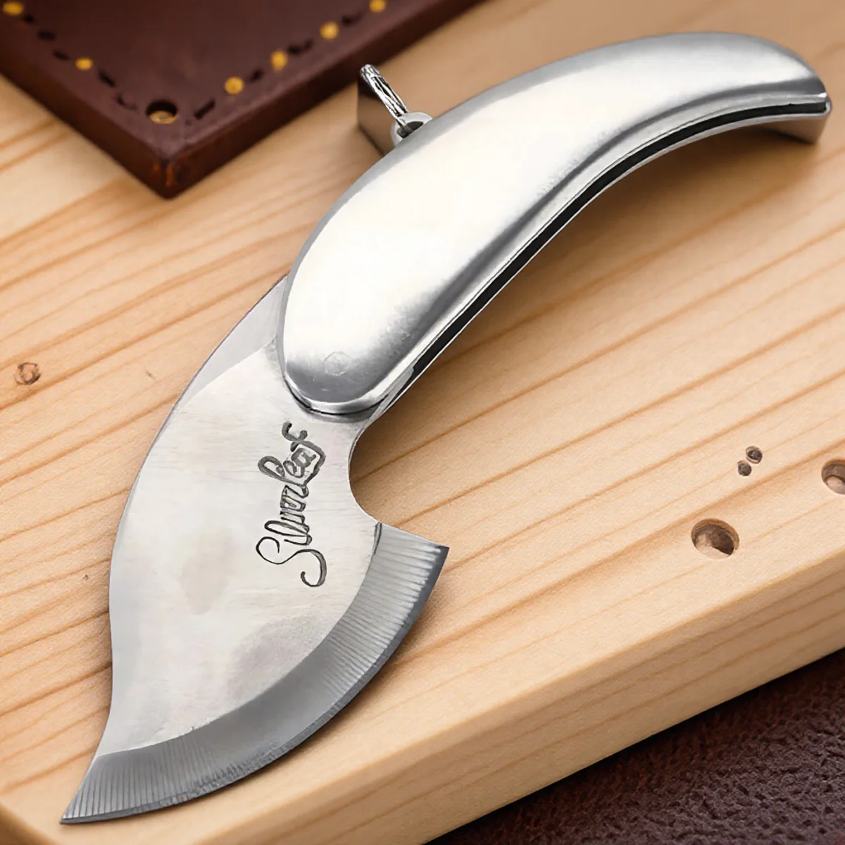 JJYY Stainless Steel Folding Pocket Knife Keychain Outdoor Camping Hiking Survival Tool Perfect Gift