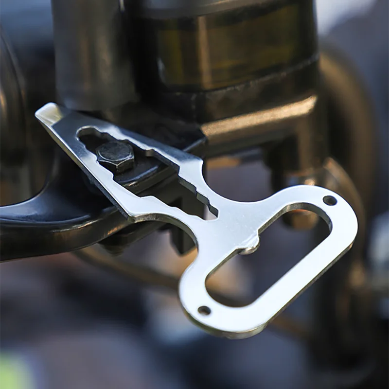 Stainless Steel EDC Self-Defence Pointed WrenchOutdoor Camping SuppliesMultifunctional ToolsPortable Bottle Opener
