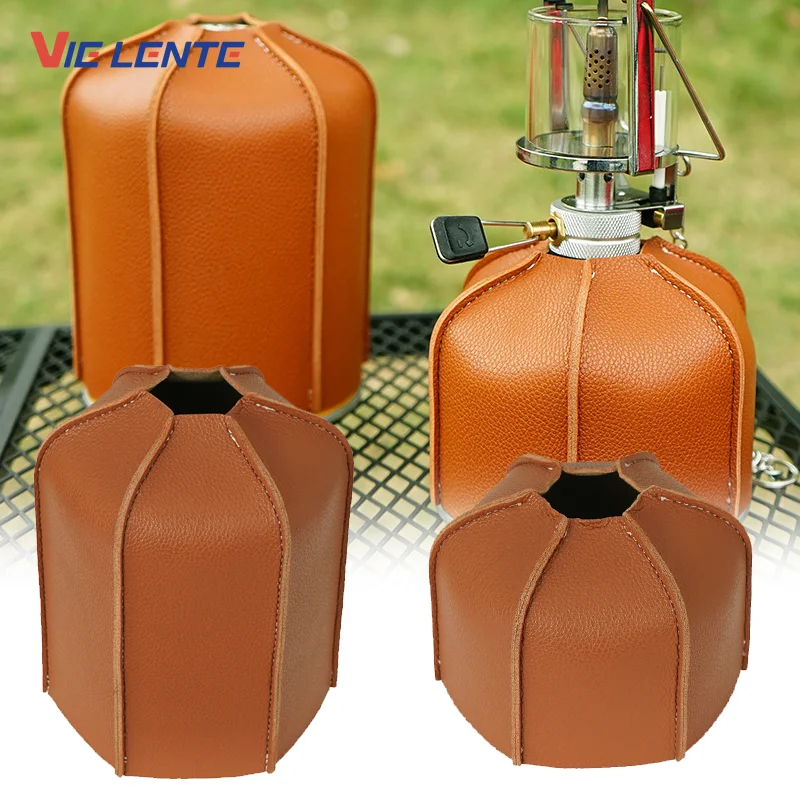 Gas Tank Protective Case PU Leather Fuel Cylinder Portable Camping Gas Covers Fuel Cylinder Storage Bag Protective Case
