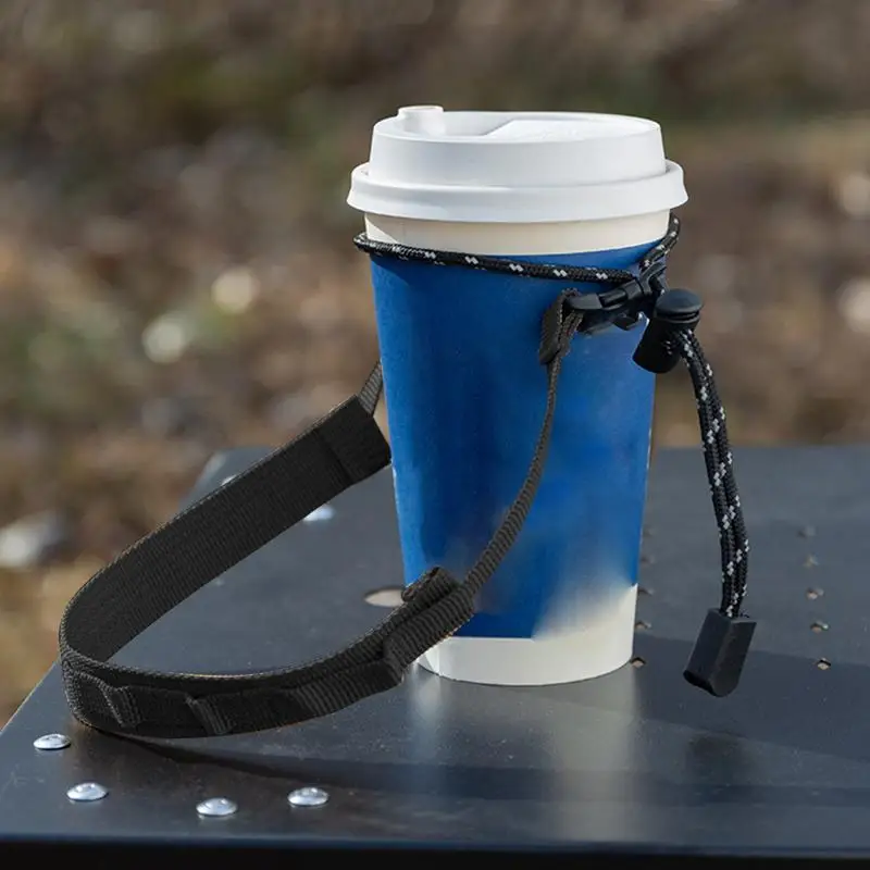 67cm Water Cup Nylon Strap Water Bottle Handle Water Bottle Sling Holder Multi-Functional Camping Bottle Lanyard For hikking