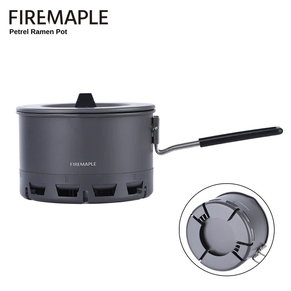 Fire-Maple Petrel Ramen Pot Ultralight Heat Exchanger Lightweight Portable Pot for Hiking Travel Camping Backpacking
