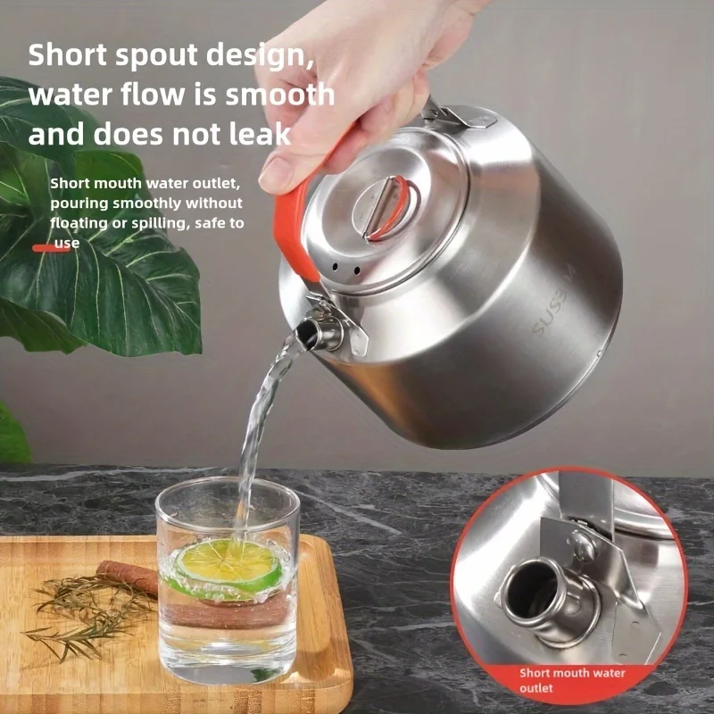 304Stainless Steel Capsules for Picnic, Portable Kettle, Outdoor Kettle