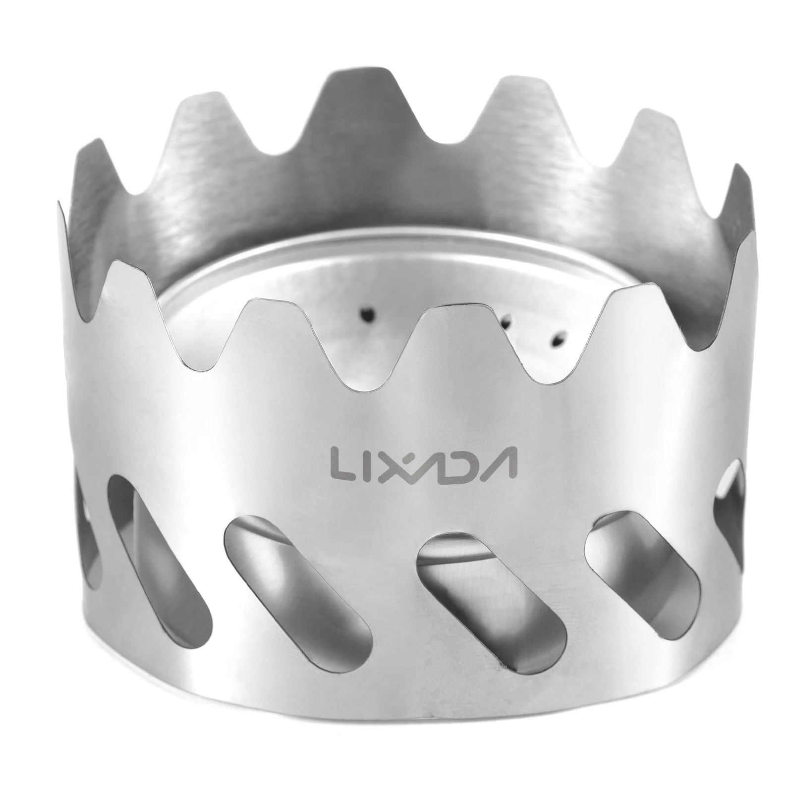 Mini Backpacking Stove 80ml Aluminum Alcohol Burner with Small Stainless Steel Windshield Portable Camp Stove Hiking Survival