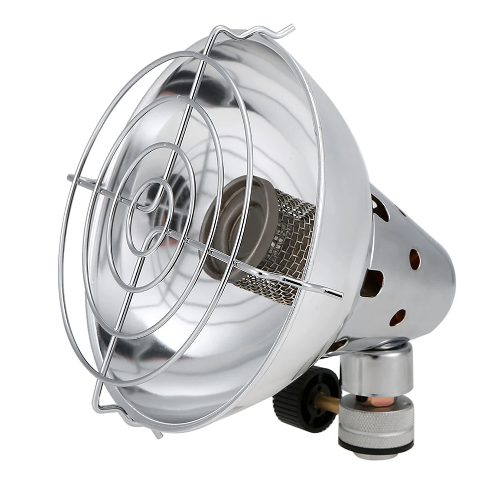 Portable Gas Heater with Emergency Blanket and 4 Clips Camping Heater Warmer Heating Stove Outdoor Emergency Survival Kit