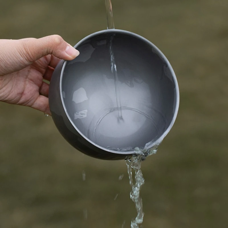 Titanium Camping Bowl Pure Titanium Heat-Resistant Lightweight Durable for Outdoor Camping Travel BBQ Picnic Backpacking