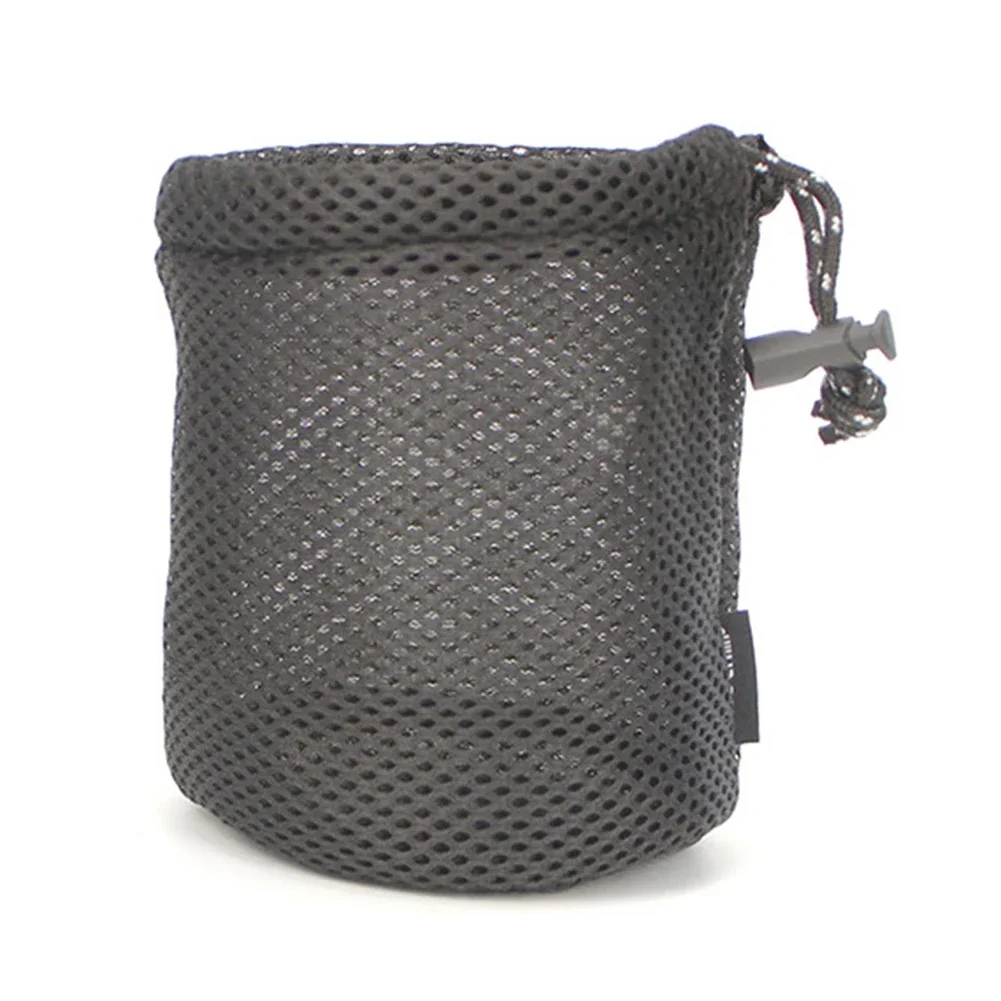 Outdoor Storage Net Bag Anti-Collision Mesh Bag For Camping Hiking Travel Supplies Mesh Pouch Drawstring Storage Pocket