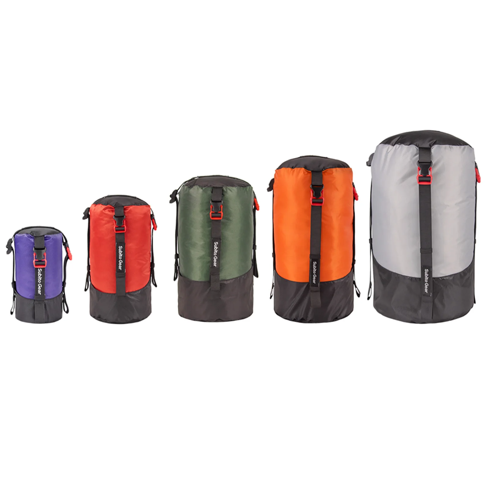 Lightweight Compression Stuff Sack 1-2L Waterproof Polyester Compression Bag Storage Bag for Camping Hiking Backpacking