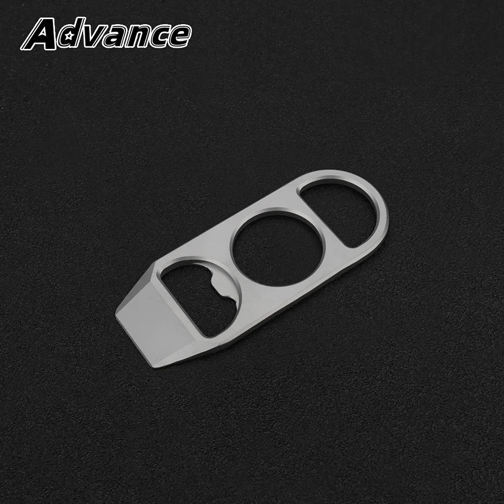 Multi-function Bottle Opener Multifunctional Keychain Titanium Alloy Keyring Pendant Outdoor Tool EDC