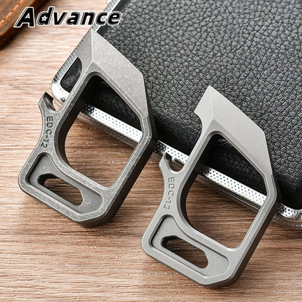 Multi-function Bottle Opener Titanium Alloy Keychain Accessories Outdoor Tool EDC