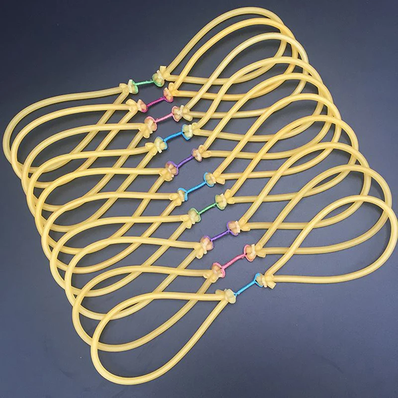 Outdoor Elastic Rubber Band Fishing Slingshot For Hunting Catapult Bow Tool Powerful Shooting Replacement Fishing Harpoon 10pcs